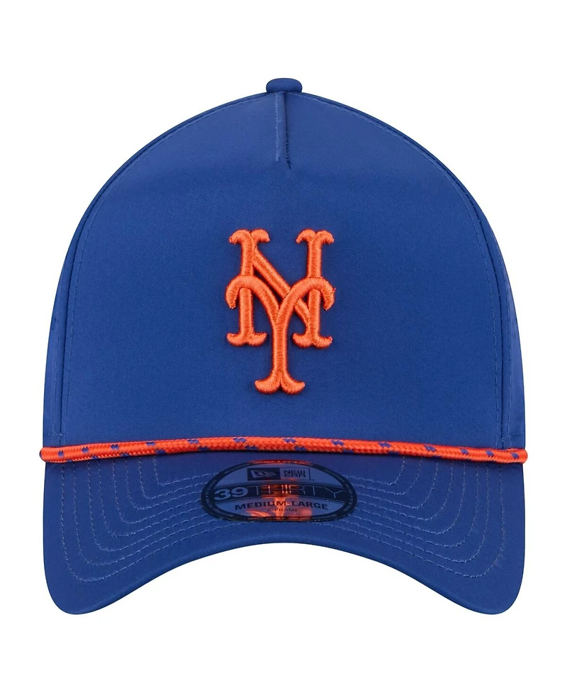 New Era Men's Royal York Mets 39THIRTY A-Frame Perforated Flex Hat