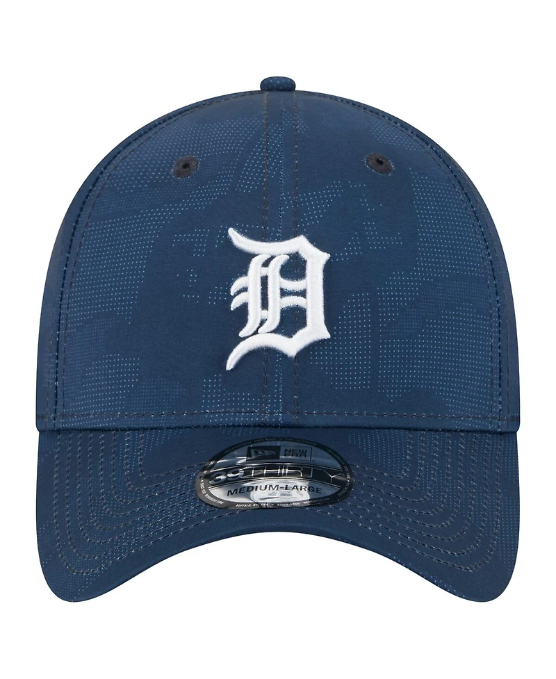New Era Men's Navy Detroit Tigers Tonal Camo 39THIRTY Flex Hat