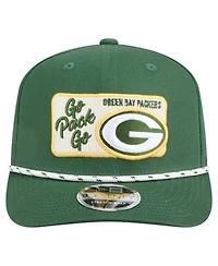 New Era Men's Green Green Bay Packers Chant 9SEVENTY Stretch-Snap Hat