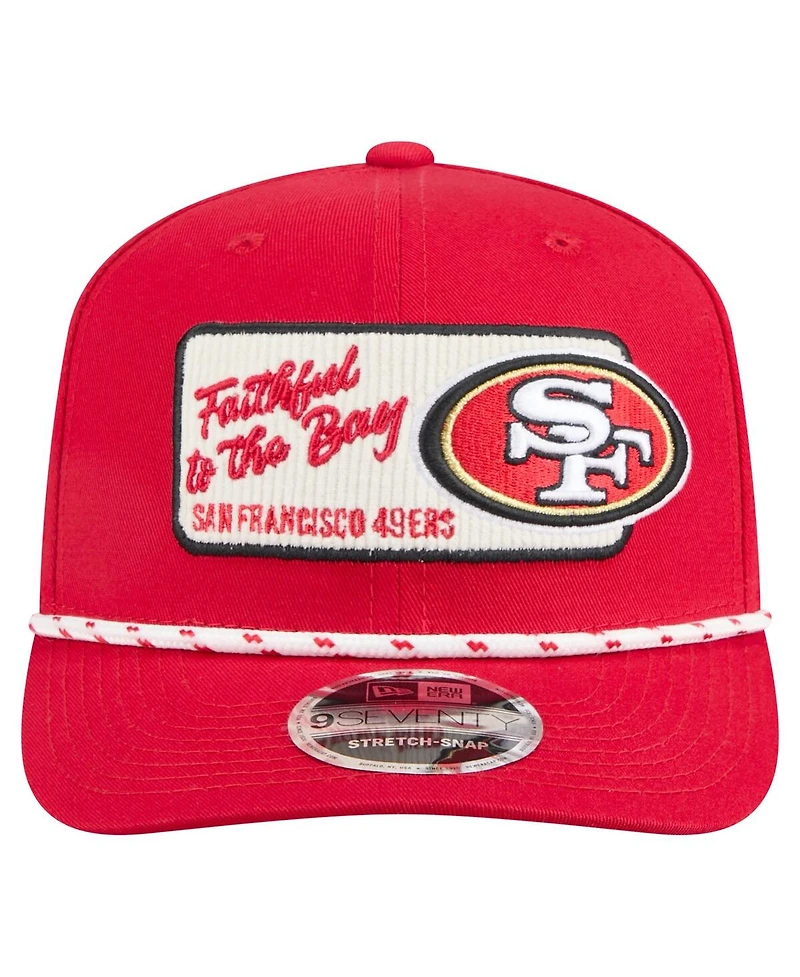 New Era Men's Scarlet San Francisco 49ers Chant 9SEVENTY Stretch-Snap Hat