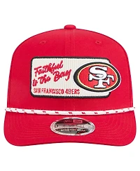 New Era Men's Scarlet San Francisco 49ers Chant 9SEVENTY Stretch-Snap Hat