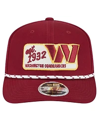 New Era Men's Burgundy Washington Commanders Chant 9SEVENTY Stretch-Snap Hat