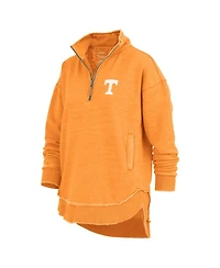 Pressbox Women's Tennessee Orange Volunteers Northfork Sojourn Poncho Quarter-Zip Sweatshirt