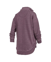 Pressbox Women's Maroon Texas A M Aggies Northfork Sojourn Poncho Quarter-Zip Sweatshirt