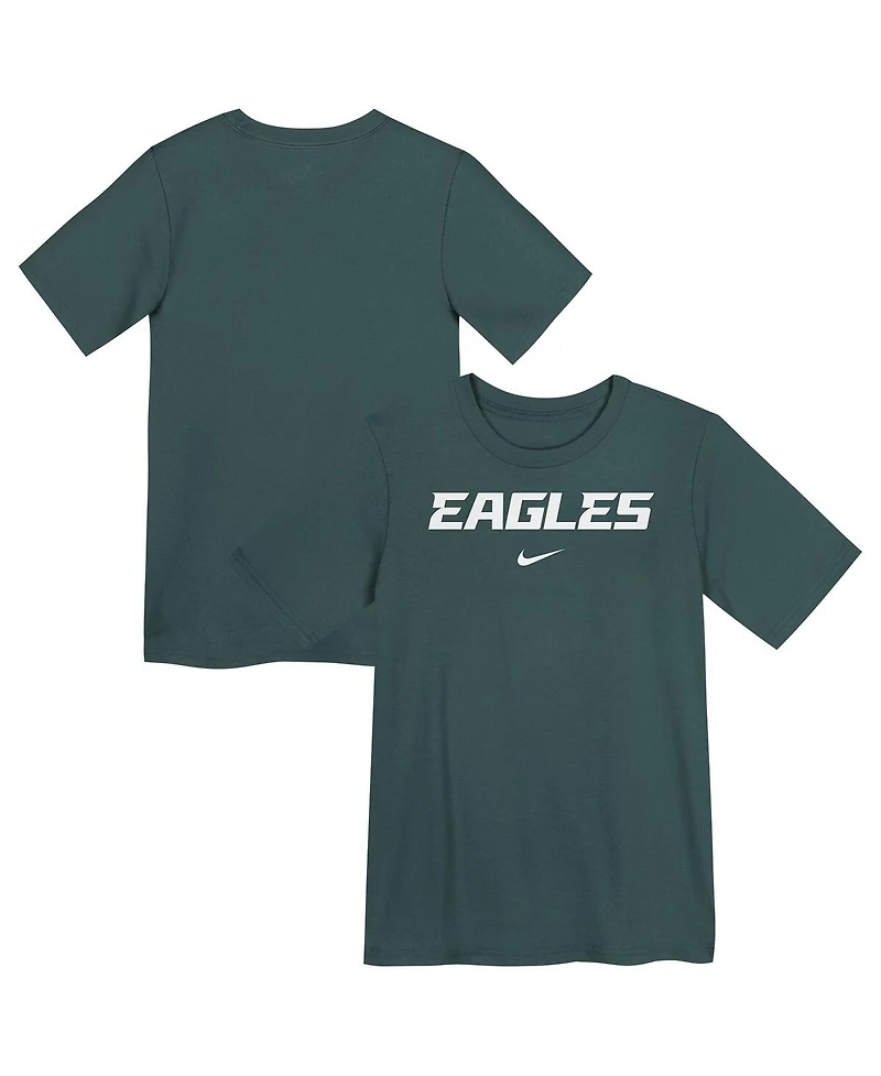 Nike Preschool Midnight Green Philadelphia Eagles Wordmark T-Shirt