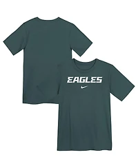 Nike Preschool Midnight Green Philadelphia Eagles Wordmark T-Shirt