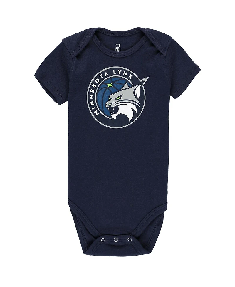 Outerstuff Baby Boys and Girls 3-Pack Minnesota Lynx Slide Home Creeper Set