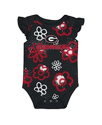 Outerstuff Baby Boys and Girls 2-Piece Red/Black Georgia Bulldogs Little Sunshine Bodysuit Set