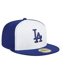 New Era Men's White/Royal Los Angeles Dodgers Repeat 59FIFTY Fitted Hat