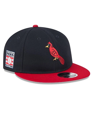 New Era Men's Navy/Red St. Louis Cardinals Baseball Hall of Fame Retro Crown 9FIFTY Adjustable Hat
