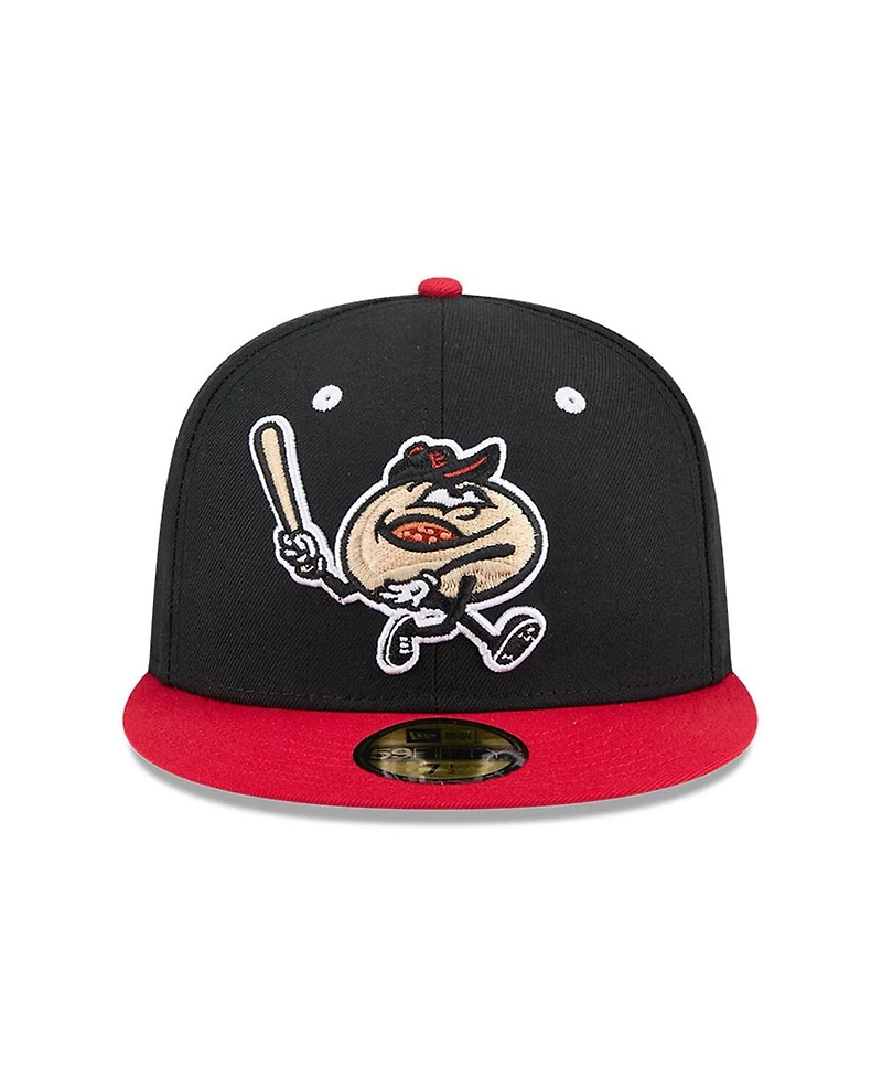 New Era Men's Black Erie SeaWolves Theme Nights 59FIFTY Fitted Hat