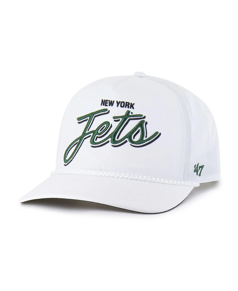'47 Brand Men's White New York Jets Brrr Fairway Hitch Adjustable Hat