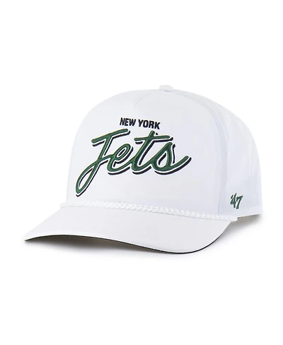 '47 Brand Men's White New York Jets Brrr Fairway Hitch Adjustable Hat
