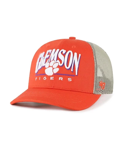 '47 Brand Men's Orange Clemson Tigers Arid Adjustable Trucker Hat