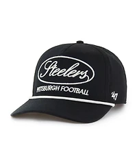'47 Brand Men's Black Pittsburgh Steelers Foundational Hitch Adjustable Hat