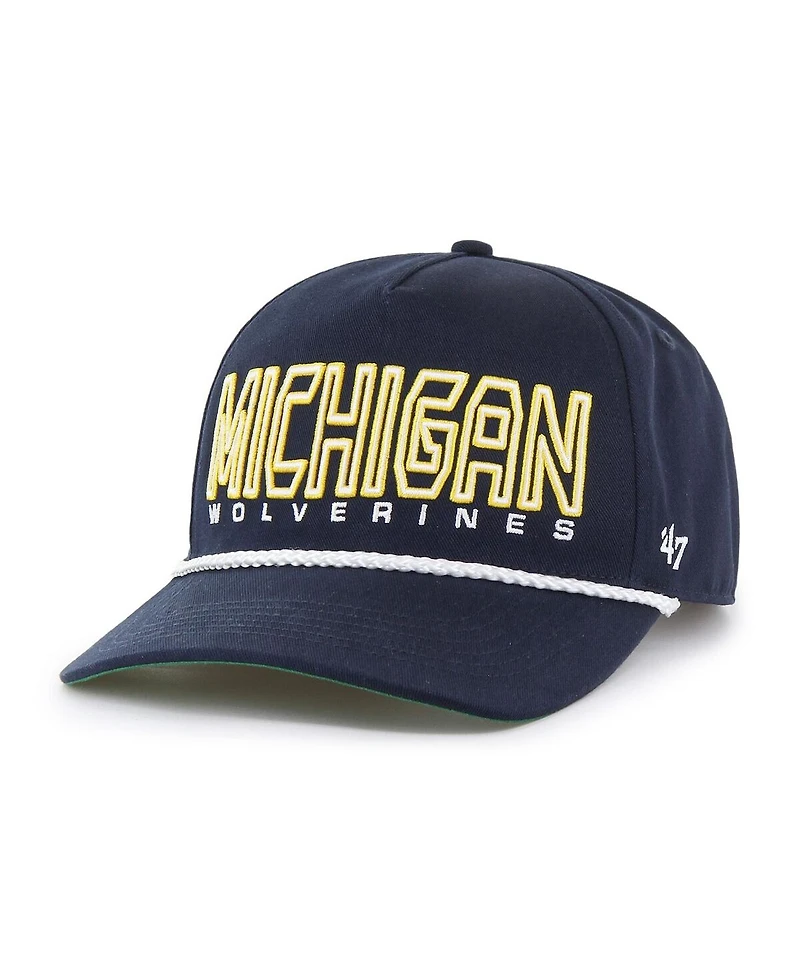 '47 Brand Big Boys and Girls Navy Michigan Wolverines Byline Hitch Adjustable Hat