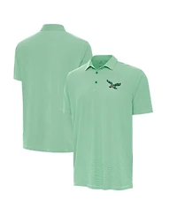 Antigua Men's Kelly Green/White Philadelphia Eagles Twine Performance Polo Shirt