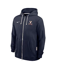 Nike Men's Navy Virginia Cavaliers 2025 Sideline Performance Full-Zip Hoodie
