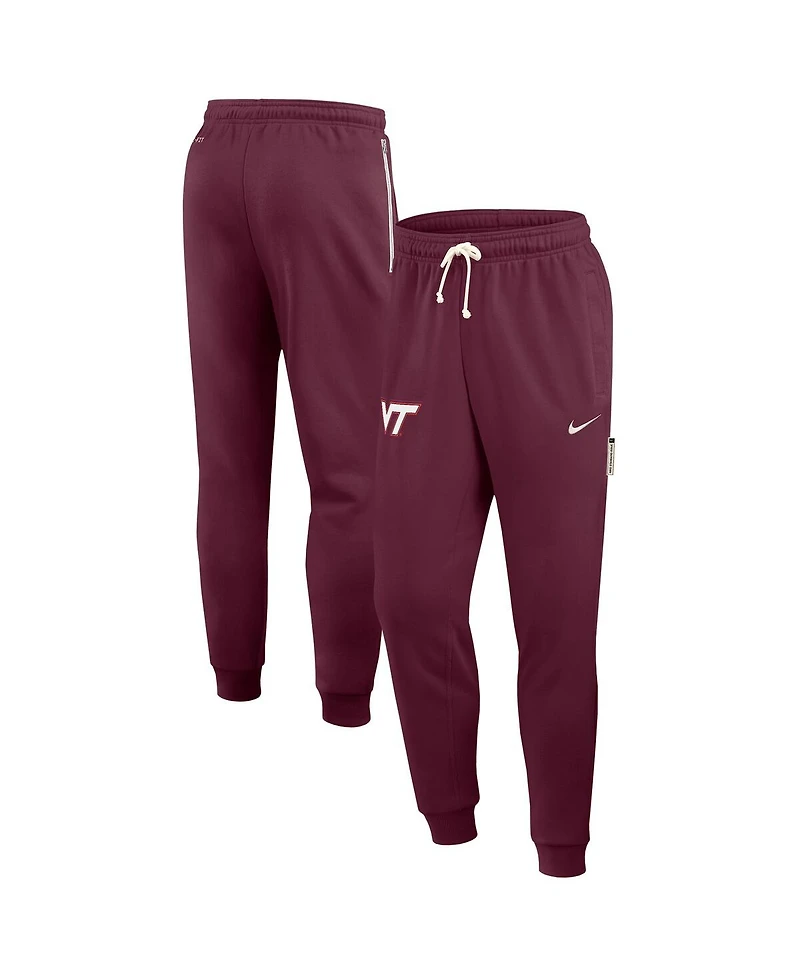Nike Men's Maroon Virginia Tech Hokies 2025 Sideline Performance Taper Pants