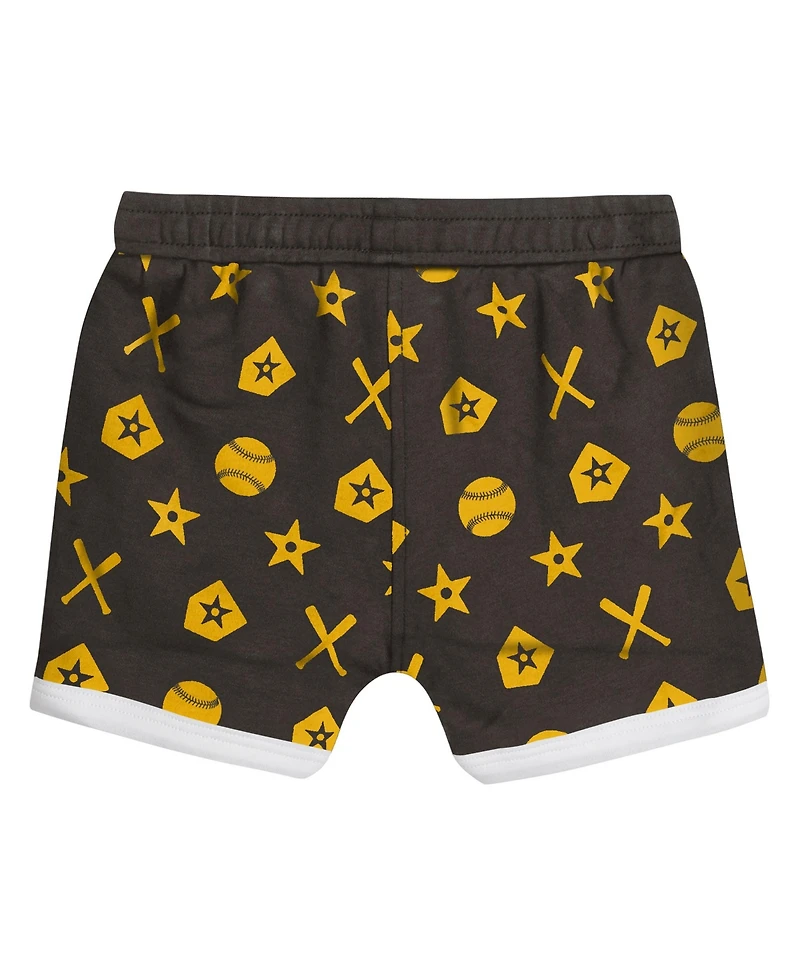 Outerstuff Baby Boys and Girls Brown San Diego Padres On Deck 2-Piece Diaper Cover Set