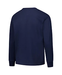 Champion Big Boys and Girls Navy North Carolina Tar Heels Distressed Arch Over Logo Long Sleeve T-Shirt