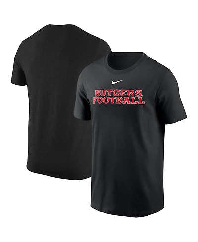 Nike Men's Black Rutgers Scarlet Knights Football Performance T-Shirt