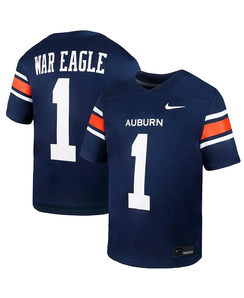 Nike Big Boys and Girls 1 Navy Auburn Tigers Untouchable Replica Game Jersey