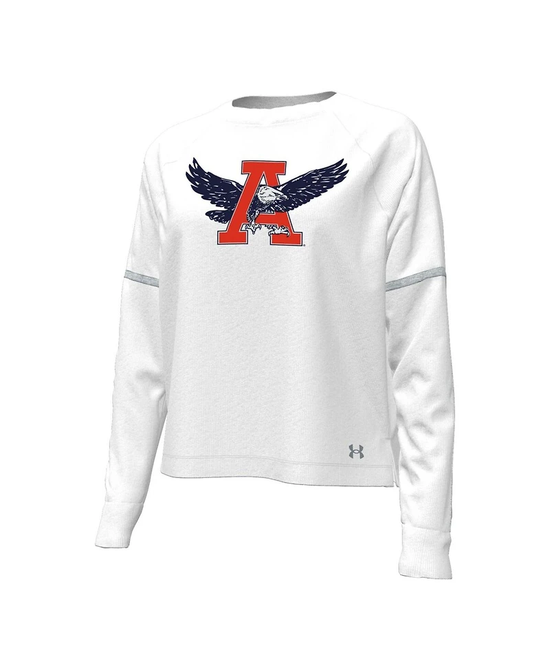 Under Armour Women's White Auburn Tigers Gameday Double Knit Pullover Sweatshirt
