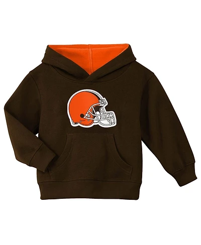 Outerstuff Toddler Brown Cleveland Browns Prime Pullover Hoodie