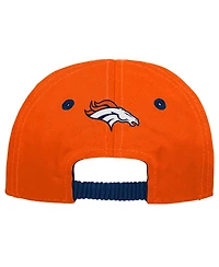 Outerstuff Baby Boys and Girls Orange/Navy Denver Broncos My First Tail Sweep Slouch Flex Hat