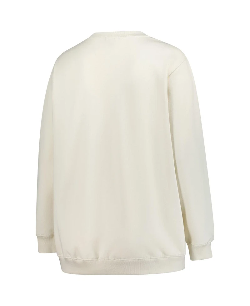 Fanatics Women's Cream Chicago Bears Plus Shooting Star Pullover Sweatshirt