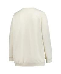 Fanatics Women's Cream Chicago Bears Plus Shooting Star Pullover Sweatshirt