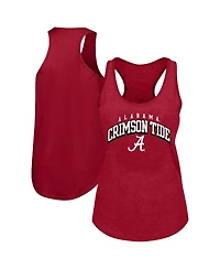 Fanatics Women's Crimson Alabama Tide Plus Arch Tank Top