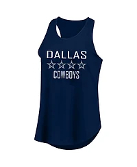 Fanatics Women's Micah Parsons Navy Dallas Cowboys Plus Name Number Tank Top