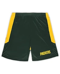 Fanatics Men's Green/Gold Green Bay Packers Big Tall Launch Shorts