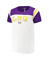 Fanatics Women's White Lsu Tigers Plus Winning Gear T-Shirt