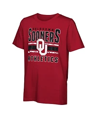 Outerstuff Big Boys and Girls Oklahoma Sooners the Mix T-Shirt Combo Set