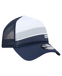 New Era Toddler White/Navy Dallas Cowboys Sport Night Color Block 9FORTY A-Frame Trucker Adjustable Hat