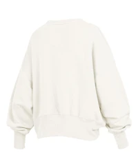 Pressbox Women's Cream Oklahoma Sooners Chelsea Oversized Pullover Sweatshirt