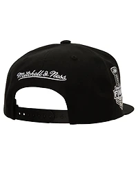 Mitchell & Ness Men's Black Washington Capitals Core Top Spot Snapback Hat
