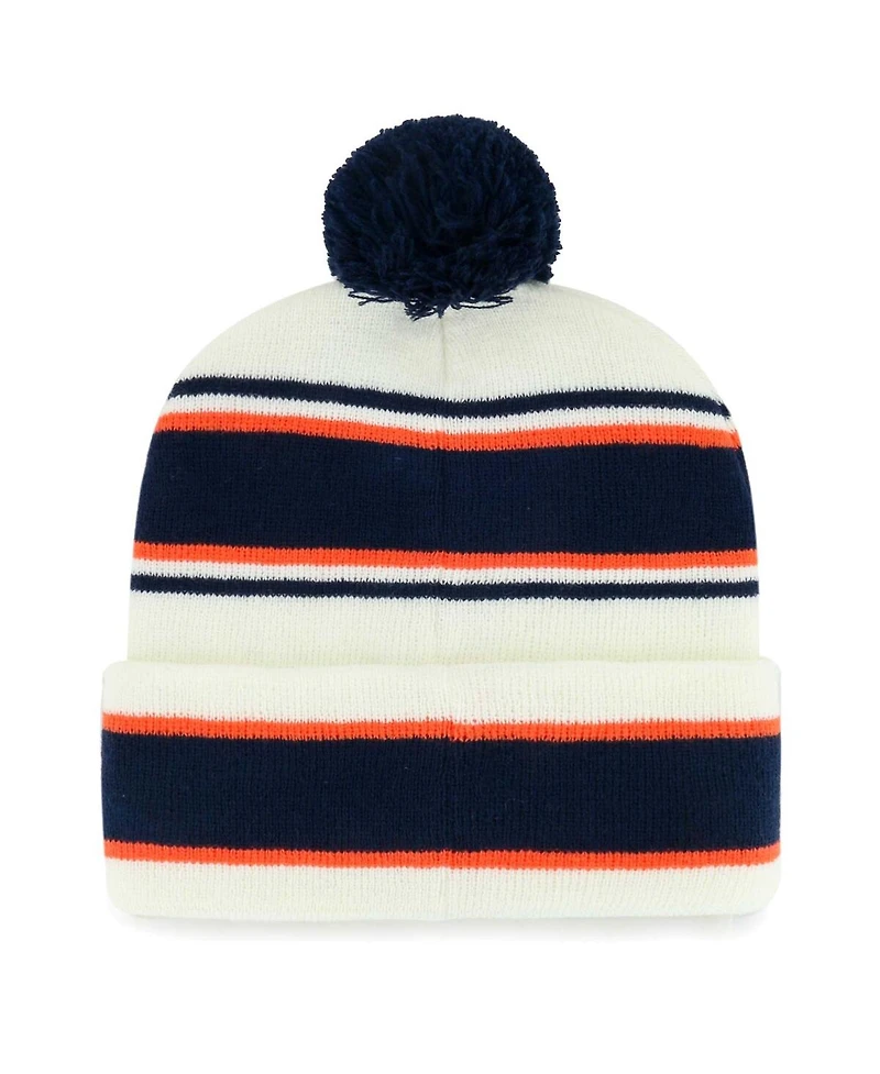 '47 Brand Big Boys and Girls White Denver Broncos Stripling Cuffed Knit with Pom Hat