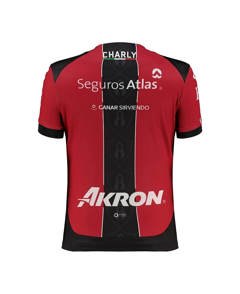 Charly Big Boys and Girls Red Club Atlas 2025/26 Home Authentic Jersey