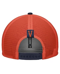 Nike Men's Navy Virginia Cavaliers Vintage Arch Rise Performance Trucker Adjustable Hat