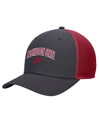 Nike Men's Gray Washington State Cougars Vintage Arch Rise Performance Trucker Adjustable Hat