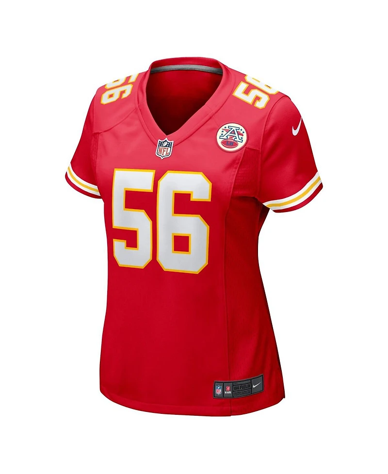 Nike Women's George Karlaftis Red Kansas City Chiefs Game Player Jersey