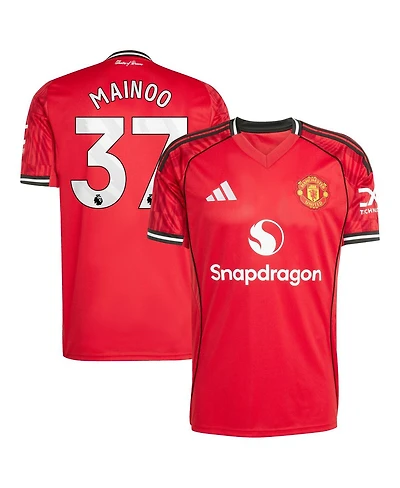 Adidas Men's Kobbie Mainoo Red Manchester United Home 2025/26 Replica Player Jersey
