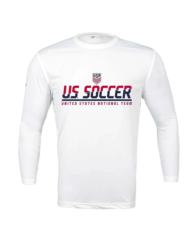 Levelwear Men's White Usmnt Anthem Balk Long Sleeve T-Shirt