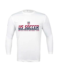 Levelwear Men's White Usmnt Anthem Balk Long Sleeve T-Shirt
