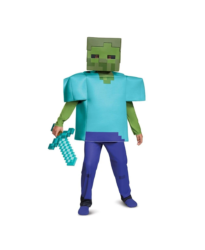 Disguise Big Boys and Girls Zombie Minecraft Zombie Deluxe Costume