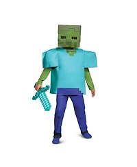 Disguise Big Boys and Girls Zombie Minecraft Zombie Deluxe Costume